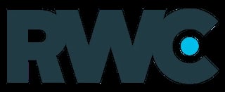 RWC logo with dark teal letters and a bright cyan dot